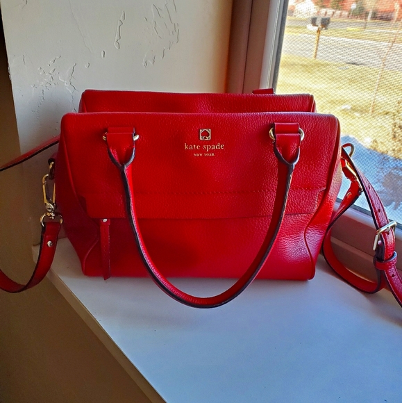 Authentic Kate Spade Red Purse - Picture 1 of 4